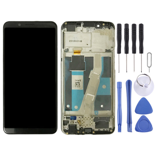 TFT LCD Screen for OPPO A83 Digitizer Full Assembly with Frame (Black) - LCD Screen by buy2fix | Online Shopping UK | buy2fix