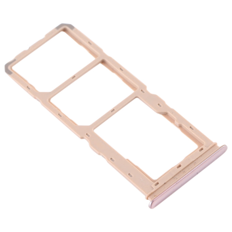 For vivo Y5s SIM Card Tray + SIM Card Tray + Micro SD Card Tray (Gold) - Card Tray by buy2fix | Online Shopping UK | buy2fix