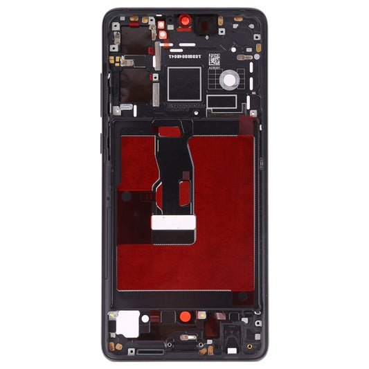 Front Housing LCD Frame Bezel Plate with Side Keys for Huawei P30(Black) by buy2fix