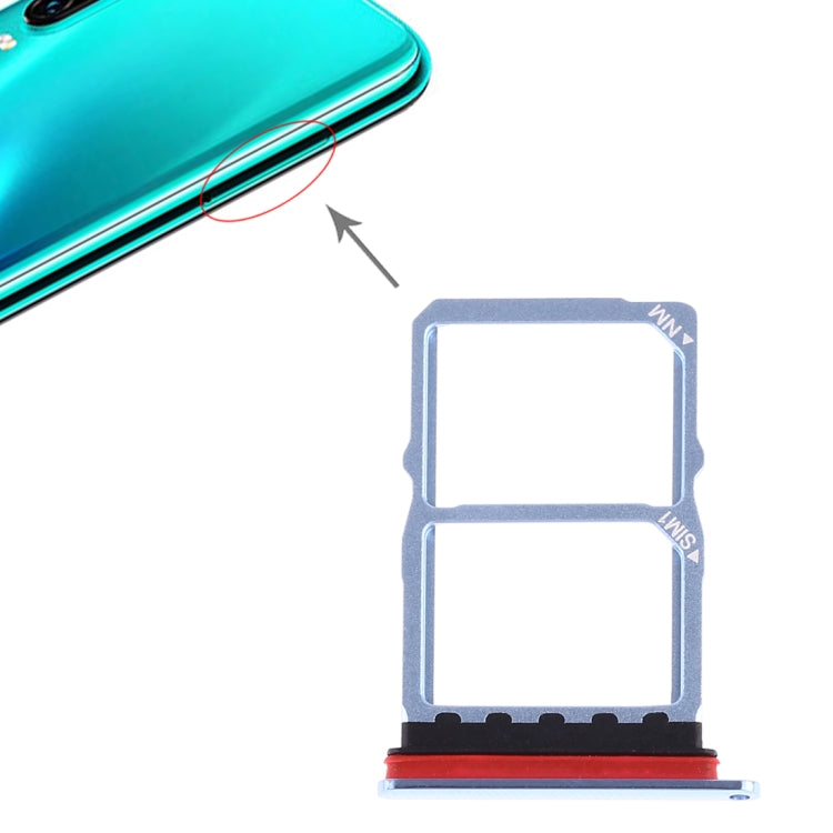 SIM Card Tray + SIM Card Tray for Huawei P30(Baby Blue) - Card Socket by buy2fix | Online Shopping UK | buy2fix