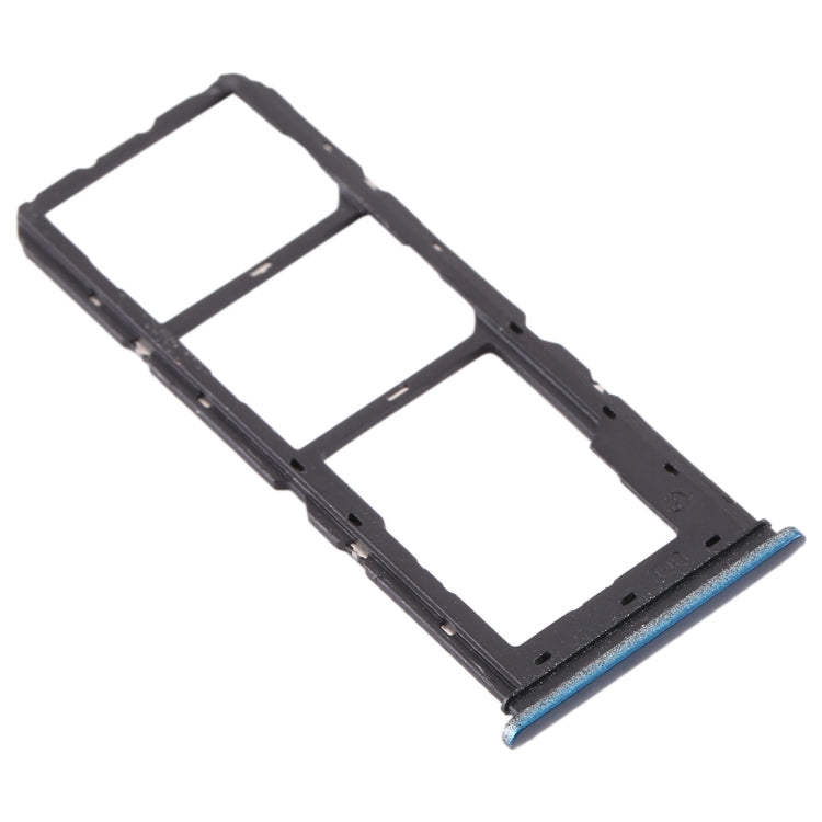 For vivo Y3 SIM Card Tray + SIM Card Tray + Micro SD Card Tray (Dark Blue) - Card Tray by buy2fix | Online Shopping UK | buy2fix