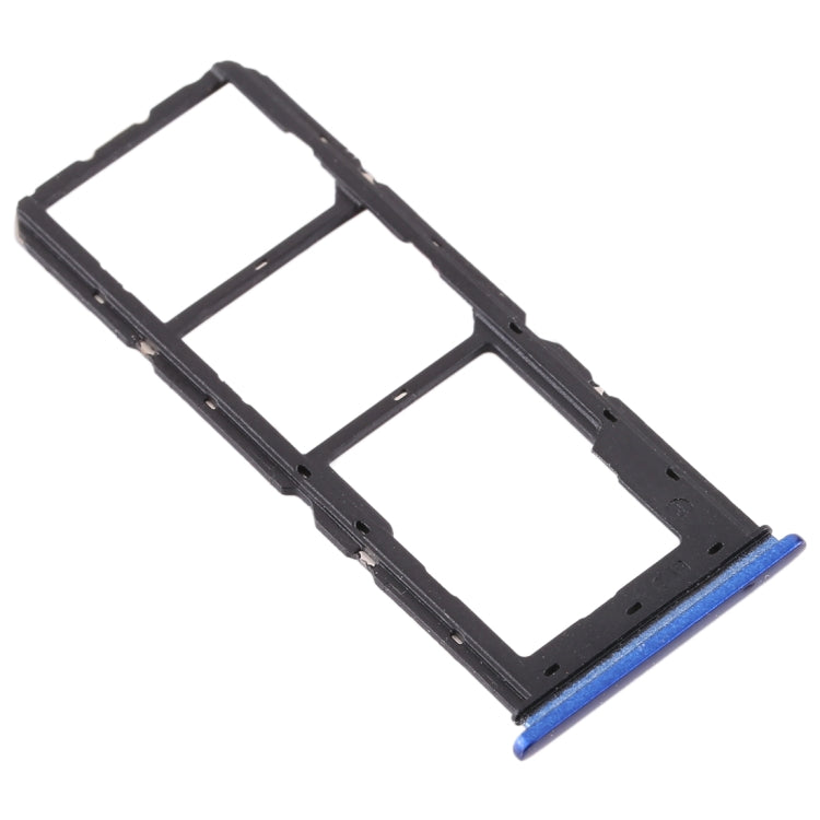 For vivo Y3 SIM Card Tray + SIM Card Tray + Micro SD Card Tray (Blue) - Card Tray by buy2fix | Online Shopping UK | buy2fix