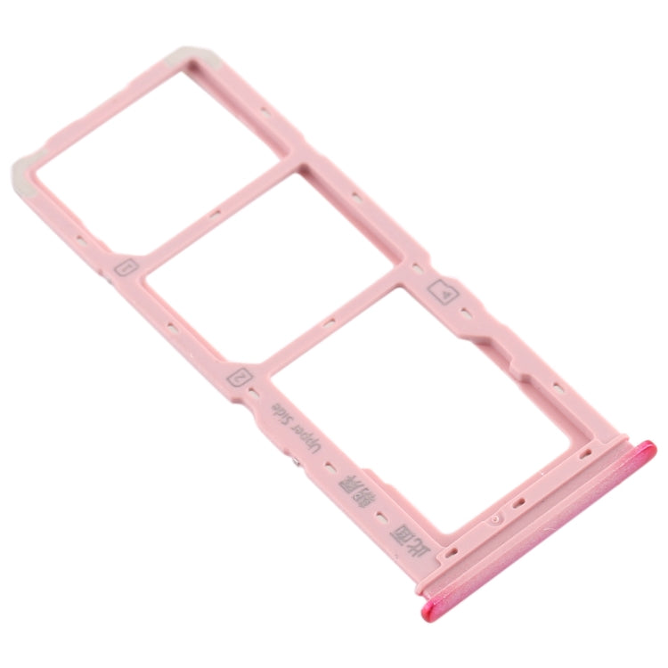 For vivo Y3 SIM Card Tray + SIM Card Tray + Micro SD Card Tray (Red) - Card Tray by buy2fix | Online Shopping UK | buy2fix