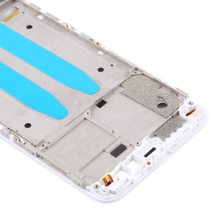 Front Housing LCD Frame Bezel for Xiaomi Mi 5X / A1(White) - Frame Bezel Plate by buy2fix | Online Shopping UK | buy2fix