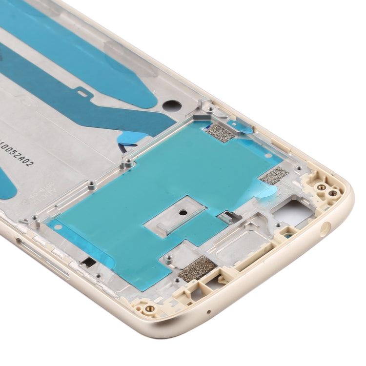 Front Housing LCD Frame Bezel for Motorola Moto E5(Gold) - Frame Bezel Plate by buy2fix | Online Shopping UK | buy2fix