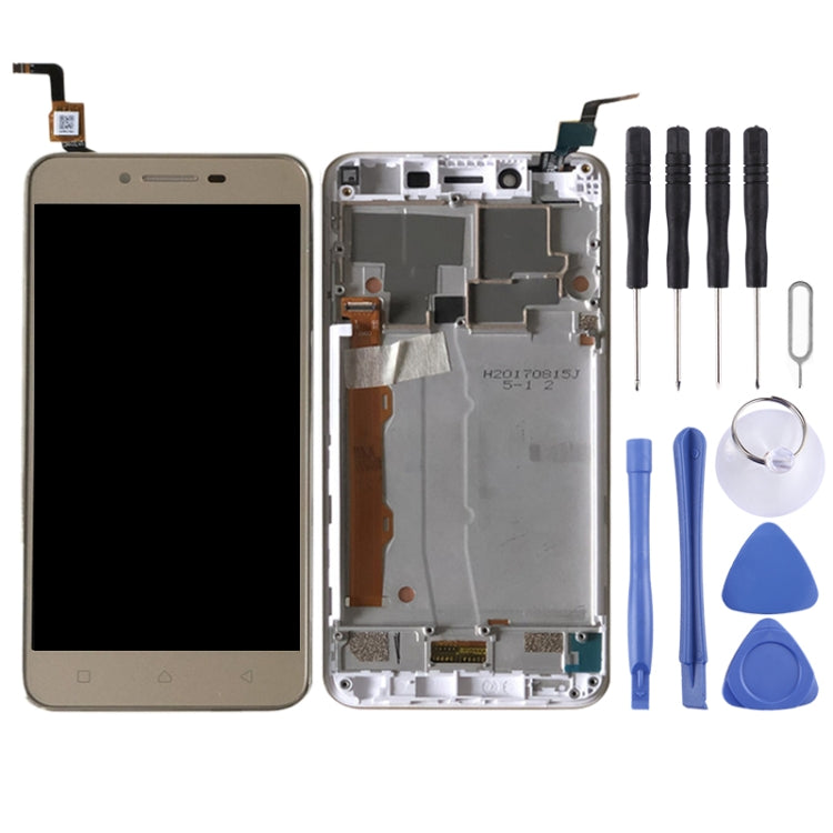 OEM LCD Screen for Lenovo Vibe K5 A6020A40 Digitizer Full Assembly with Frame (Gold) - LCD Screen by buy2fix | Online Shopping UK | buy2fix