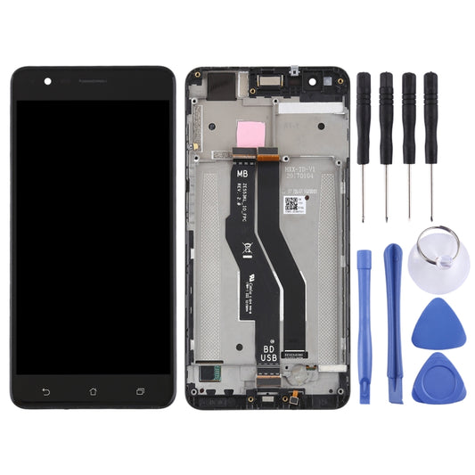 OEM LCD Screen for Asus Zenfone 3 Zoom ZE553KL Digitizer Full Assembly with Frame(Black) by buy2fix