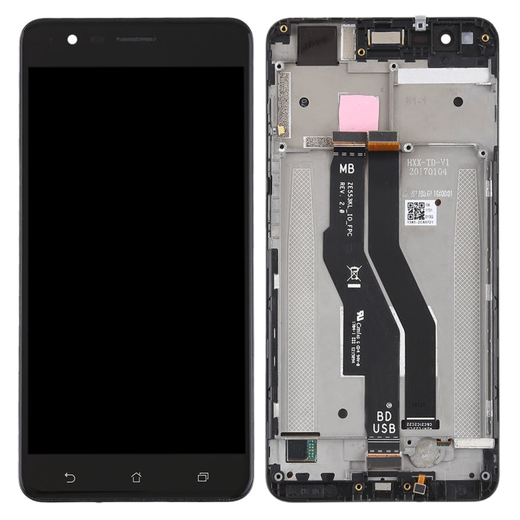 OEM LCD Screen for Asus Zenfone 3 Zoom ZE553KL Digitizer Full Assembly with Frame(Black) - LCD Screen by buy2fix | Online Shopping UK | buy2fix