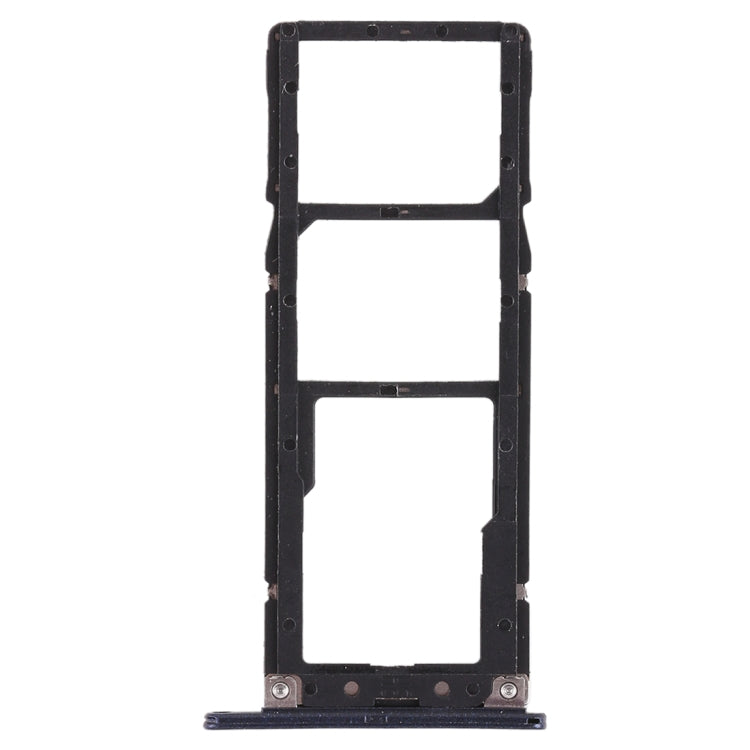 2 SIM Card Tray + Micro SD Card Tray for Asus ZenFone 4 Max ZC520KL(Blue) - Card Tray by buy2fix | Online Shopping UK | buy2fix