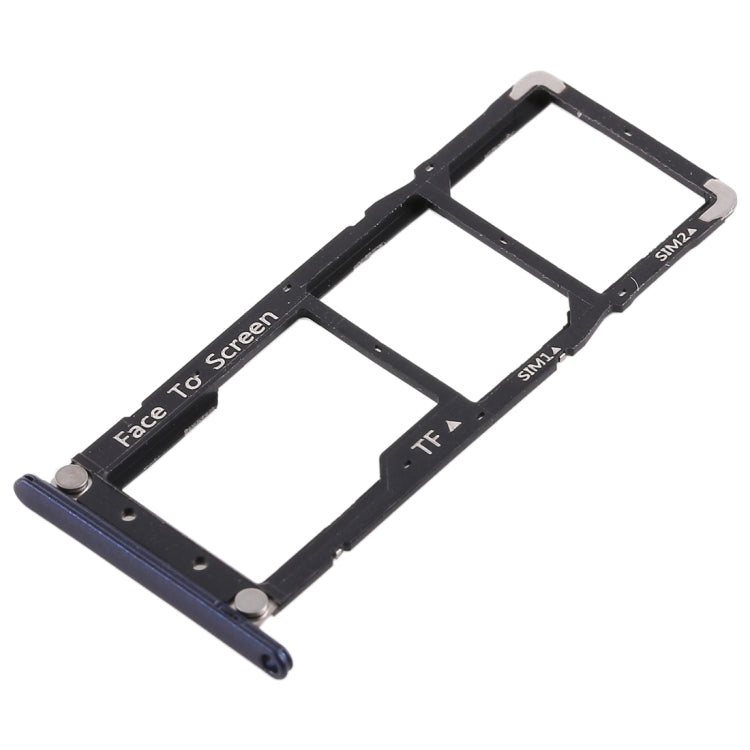 2 SIM Card Tray + Micro SD Card Tray for Asus ZenFone 4 Max ZC520KL(Blue) - Card Tray by buy2fix | Online Shopping UK | buy2fix