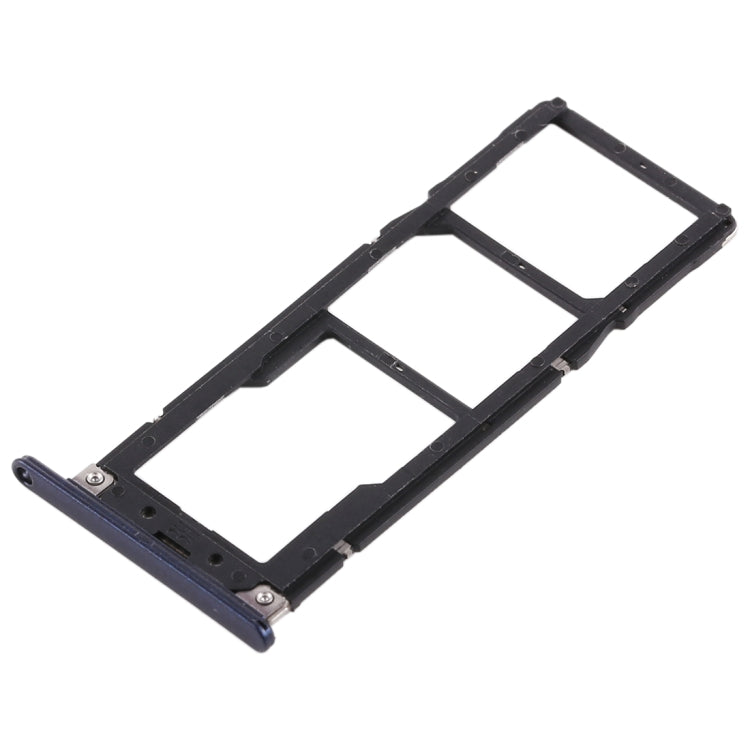 2 SIM Card Tray + Micro SD Card Tray for Asus ZenFone 4 Max ZC520KL(Blue) - Card Tray by buy2fix | Online Shopping UK | buy2fix
