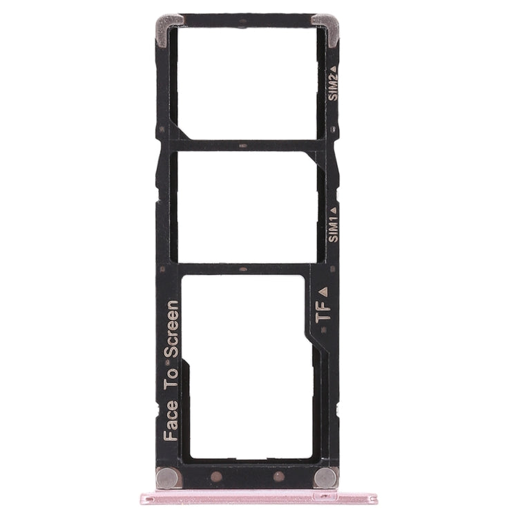 2 SIM Card Tray + Micro SD Card Tray for Asus ZenFone 4 Max ZC520KL(Rose Gold) - Card Tray by buy2fix | Online Shopping UK | buy2fix