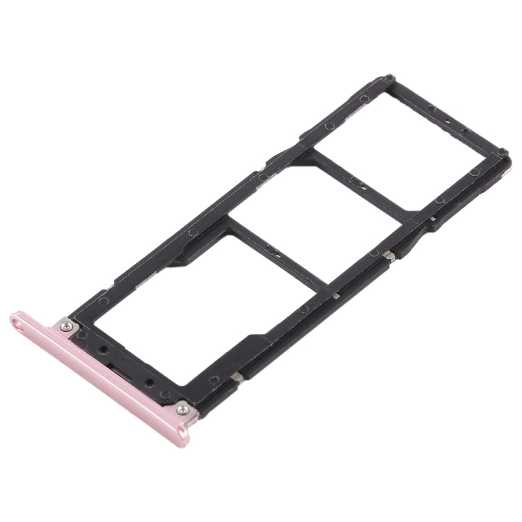 2 SIM Card Tray + Micro SD Card Tray for Asus ZenFone 4 Max ZC520KL(Rose Gold) - Card Tray by buy2fix | Online Shopping UK | buy2fix