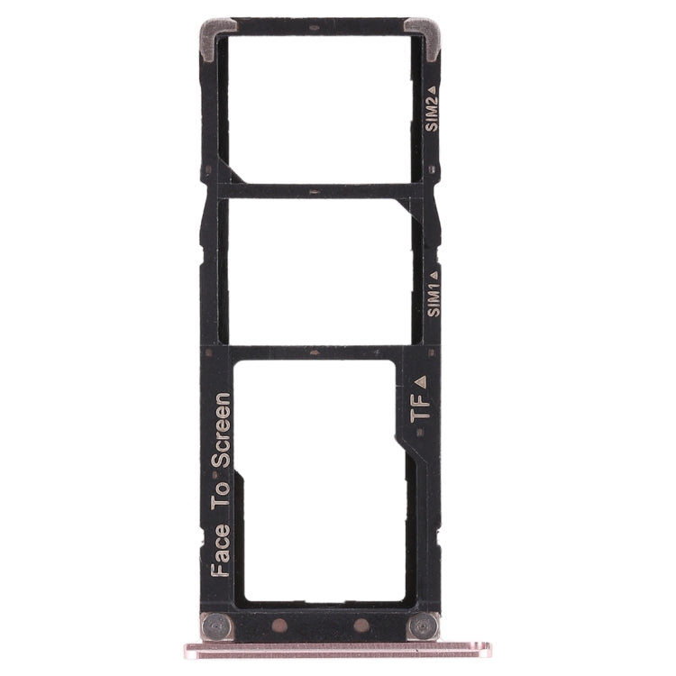 2 SIM Card Tray + Micro SD Card Tray for Asus Zenfone 4 Max ZC554KL(Rose Gold) - Card Tray by buy2fix | Online Shopping UK | buy2fix