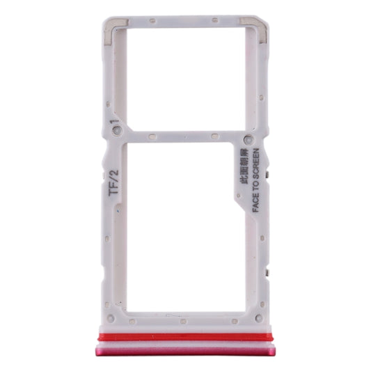SIM Card Tray + SIM / Micro SD Card Tray for Xiaomi Redmi K30 4G(Red) by buy2fix