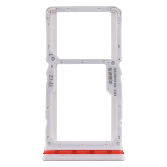 SIM Card Tray + SIM / Micro SD Card Tray for Xiaomi Redmi K30 4G(White) by buy2fix