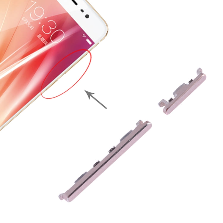 For Vivo X7 Side Keys (Gold) - Home key & Side Key by buy2fix | Online Shopping UK | buy2fix