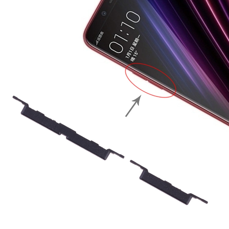 For OPPO A1 Side Keys(Black) by buy2fix