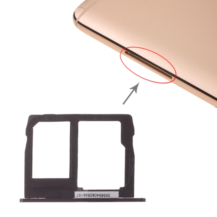 SIM Card Tray + Micro SD Card Tray for Motorola Moto G5S Plus XT1805 (Black) by buy2fix