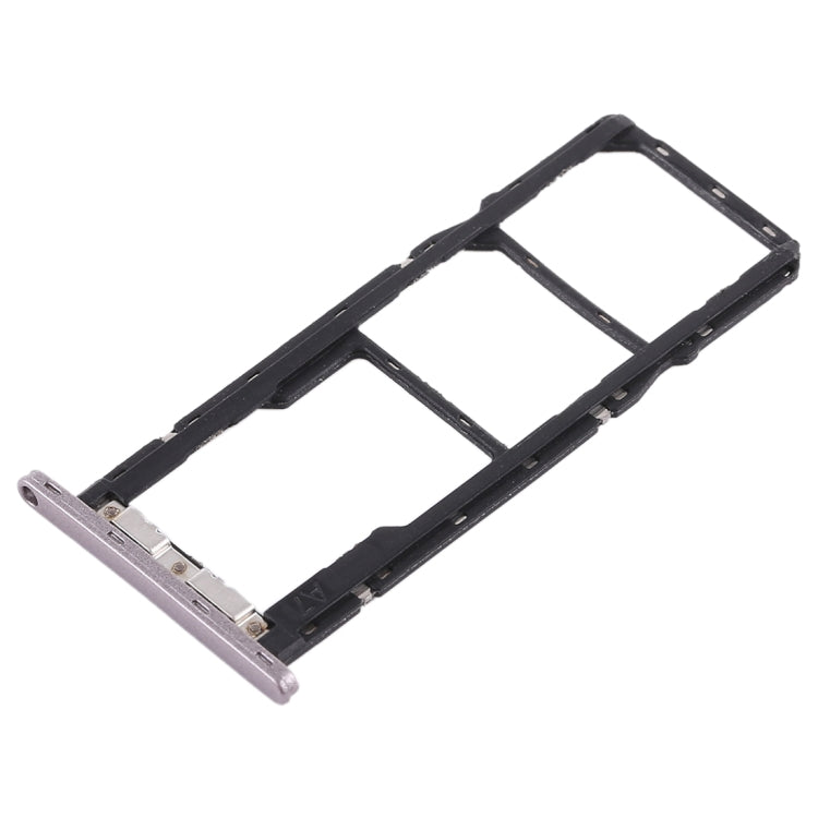 SIM Card Tray + SIM Card Tray + Micro SD Card Tray for Asus Zenfone Max Pro (M1) ZB601KL ZB602KL(Silver) - Card Tray by buy2fix | Online Shopping UK | buy2fix