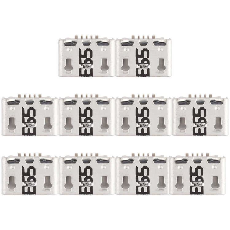 For OPPO A31 / A33 / A37 / A51 10pcs Charging Port Connector - Single Tail Connector by buy2fix | Online Shopping UK | buy2fix