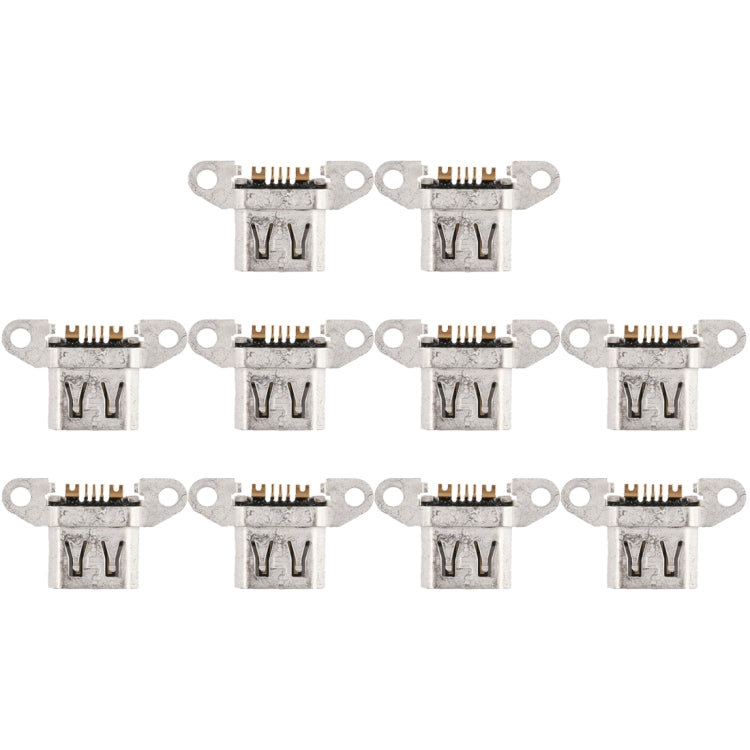 For OPPO R15 / A1 10pcs Charging Port Connector - Single Tail Connector by buy2fix | Online Shopping UK | buy2fix