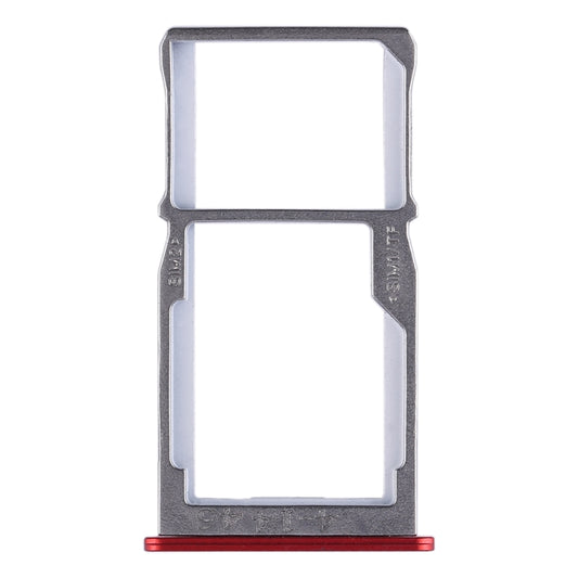 For Meizu 15 SIM Card Tray + SIM Card Tray / Micro SD Card Tray (Red) - For Meizu by buy2fix | Online Shopping UK | buy2fix
