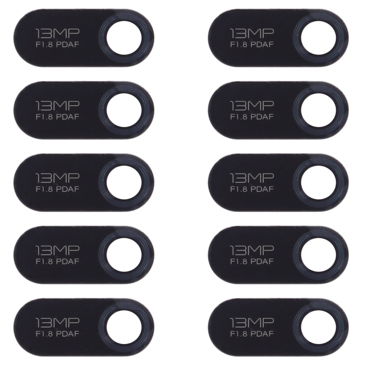 For Huawei Y6 Pro 2019 / Y6 2019 10pcs Back Camera Lens (Black) - Camera Series by buy2fix | Online Shopping UK | buy2fix