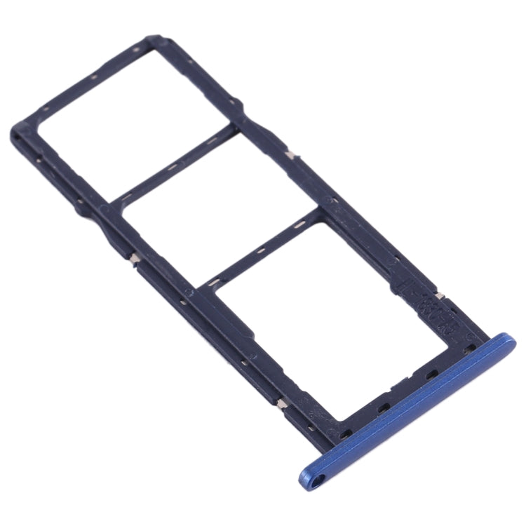 SIM Card Tray + SIM Card Tray + Micro SD Card Tray for Asus Zenfone Max M2 ZB633KL(Blue) - Card Tray by buy2fix | Online Shopping UK | buy2fix