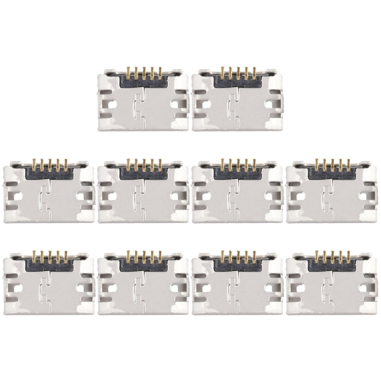 10 PCS Charging Port Connector for HTC Desire 728 - Tail Connector by buy2fix | Online Shopping UK | buy2fix