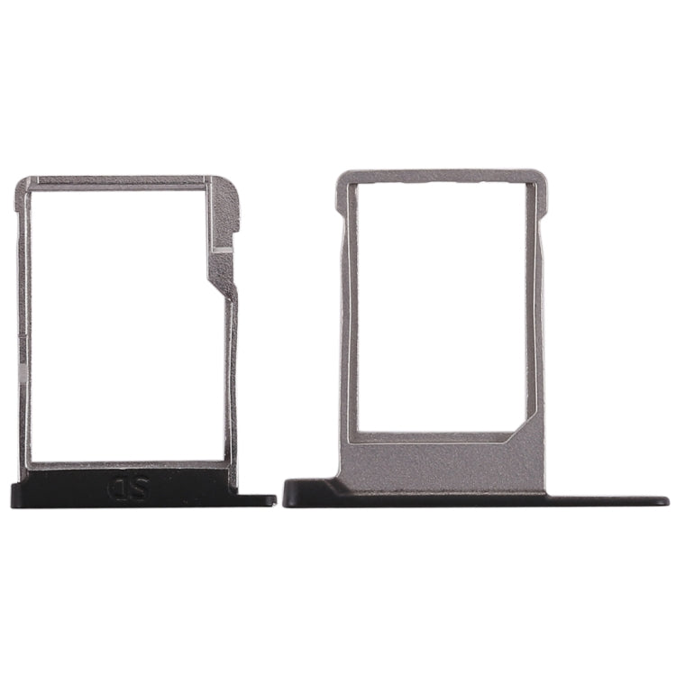 SIM Card Tray + Micro SD Card Tray for Blackberry Priv (Black) - For BlackBerry by buy2fix | Online Shopping UK | buy2fix