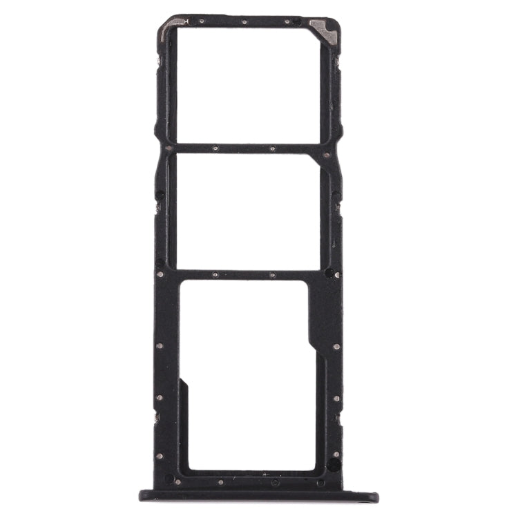 SIM Card Tray + Micro SD Card Tray for Huawei Honor 8X (Black) - Card Socket by buy2fix | Online Shopping UK | buy2fix