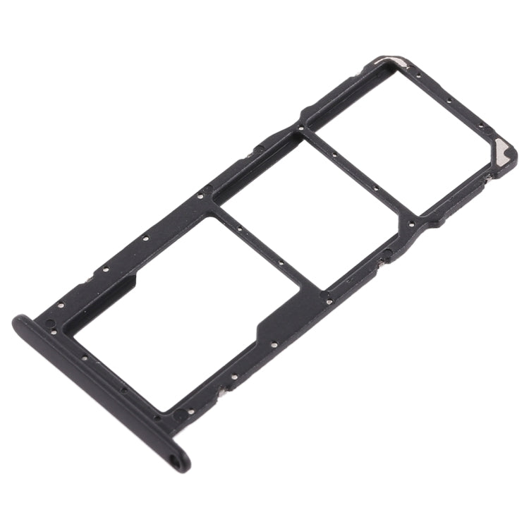 SIM Card Tray + Micro SD Card Tray for Huawei Honor 8X (Black) - Card Socket by buy2fix | Online Shopping UK | buy2fix