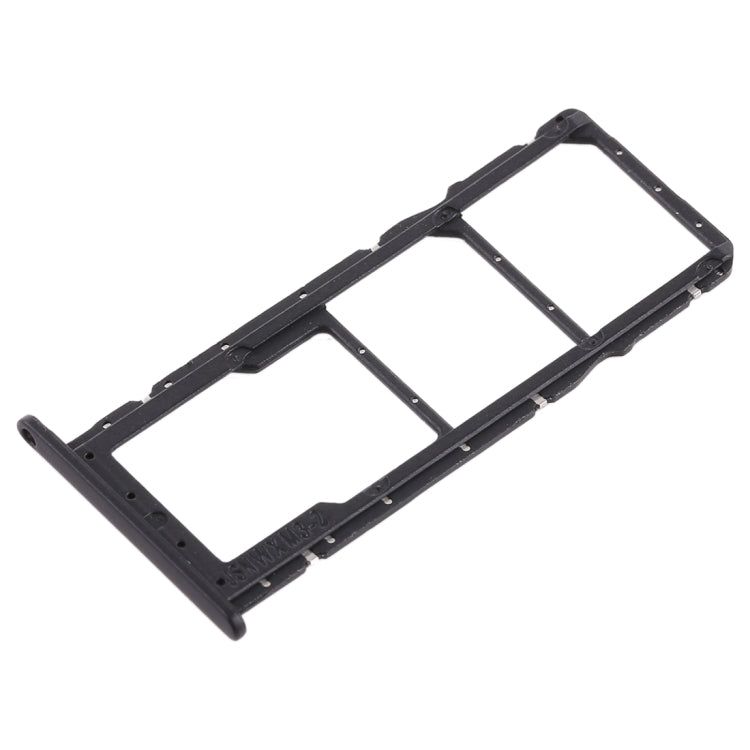 SIM Card Tray + Micro SD Card Tray for Huawei Honor 8X (Black) - Card Socket by buy2fix | Online Shopping UK | buy2fix