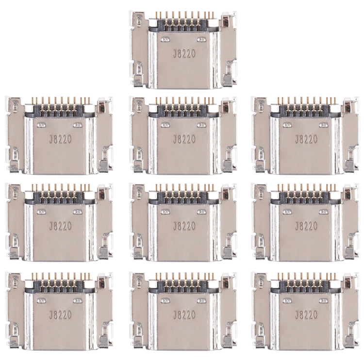 For Galaxy T705 10pcs Charging Port Connector - Tail Connector by buy2fix | Online Shopping UK | buy2fix