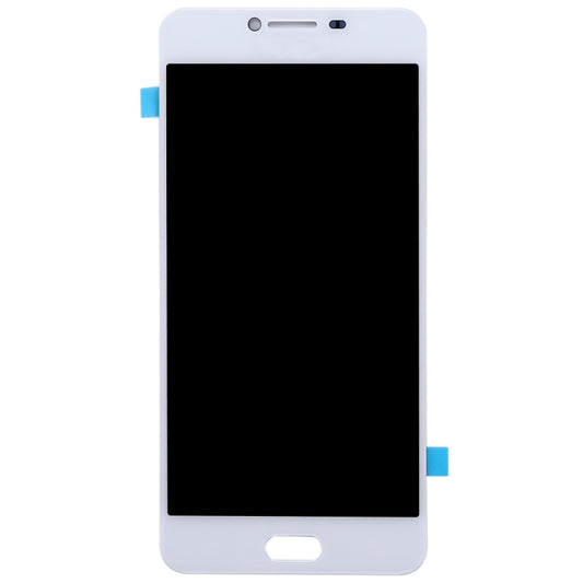 Oled LCD Screen for Galaxy C7 with Digitizer Full Assembly (White) - LCD Screen by buy2fix | Online Shopping UK | buy2fix