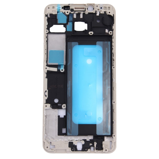 For Galaxy C5 / C5000 Front Housing LCD Frame Bezel Plate (Gold) - Frame Bezel Plate by buy2fix | Online Shopping UK | buy2fix