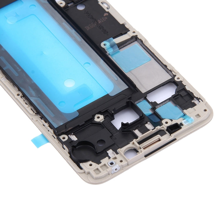 For Galaxy C5 / C5000 Front Housing LCD Frame Bezel Plate (Gold) - Frame Bezel Plate by buy2fix | Online Shopping UK | buy2fix