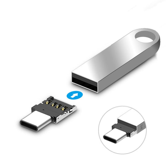 Mini Aluminum Alloy USB-C / Type-C Male to USB Female OTG Adapter Connector by buy2fix