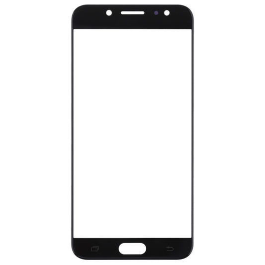 For Samsung Galaxy C8 / C7100, C7(2017) / J7+, C710F/DS 10pcs Front Screen Outer Glass Lens (Black) - Outer Glass Lens by buy2fix | Online Shopping UK | buy2fix