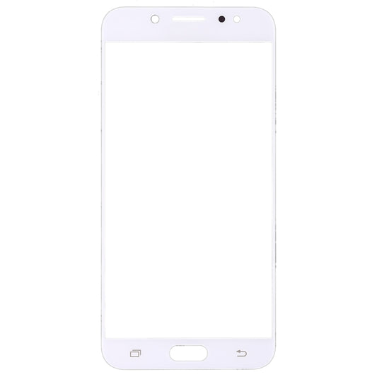 For Samsung Galaxy C8 / C7100, C7(2017) / J7+, C710F/DS 10pcs Front Screen Outer Glass Lens (White) - Outer Glass Lens by buy2fix | Online Shopping UK | buy2fix