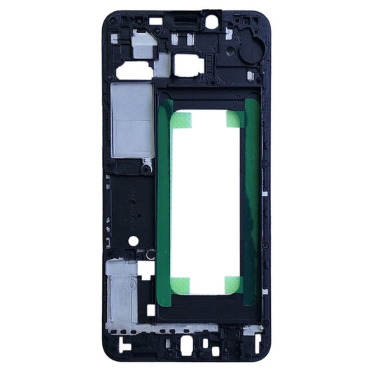 For Galaxy C5 Front Housing LCD Frame Bezel Plate (Black) - Frame Bezel Plate by buy2fix | Online Shopping UK | buy2fix