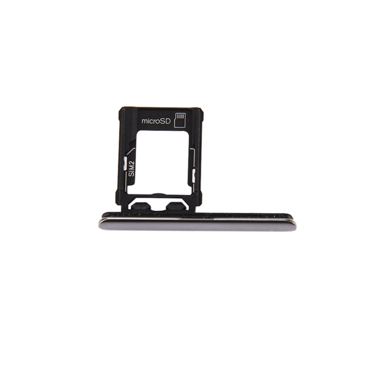 Micro SD / SIM Card Tray + Card Slot Port Dust Plug for Sony Xperia XZ Premium (Dual SIM Version)(Silver) - Card Tray by buy2fix | Online Shopping UK | buy2fix