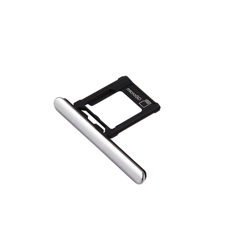 Micro SD Card Tray + Card Slot Port Dust Plug for Sony Xperia XZ Premium (Single SIM Version)(Silver) - Card Tray by buy2fix | Online Shopping UK | buy2fix