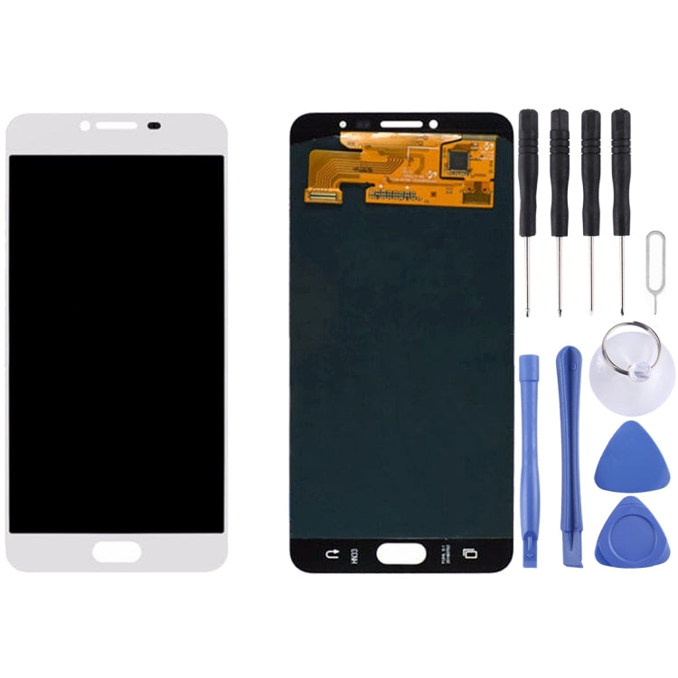 Original LCD Display + Touch Panel for Galaxy C7 / C7000(White) - LCD Screen by buy2fix | Online Shopping UK | buy2fix