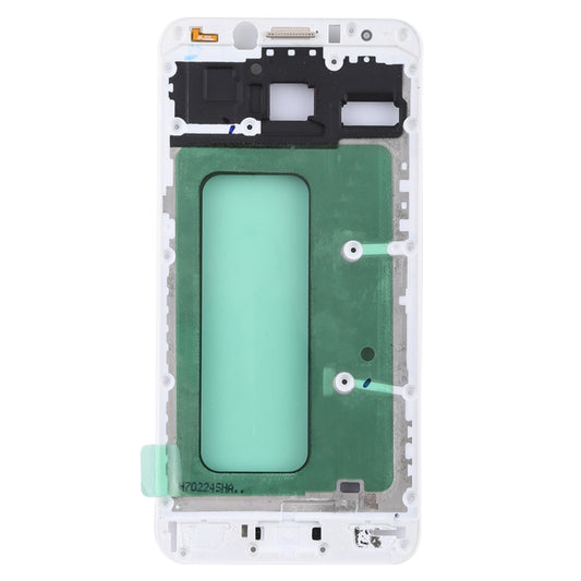 For Galaxy C5 Pro Front Housing LCD Frame Bezel (White) - Frame Bezel Plate by buy2fix | Online Shopping UK | buy2fix