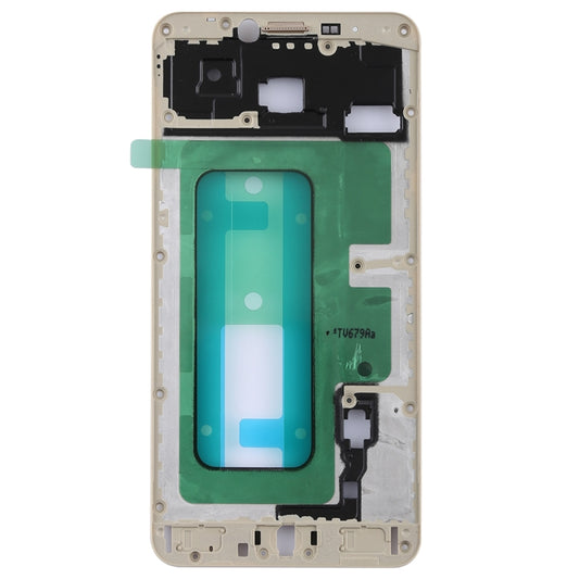 For Galaxy C7 Front Housing LCD Frame Bezel (Gold) - Frame Bezel Plate by buy2fix | Online Shopping UK | buy2fix