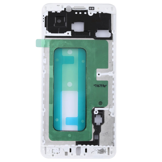 For Galaxy C7 Front Housing LCD Frame Bezel (White) - Frame Bezel Plate by buy2fix | Online Shopping UK | buy2fix