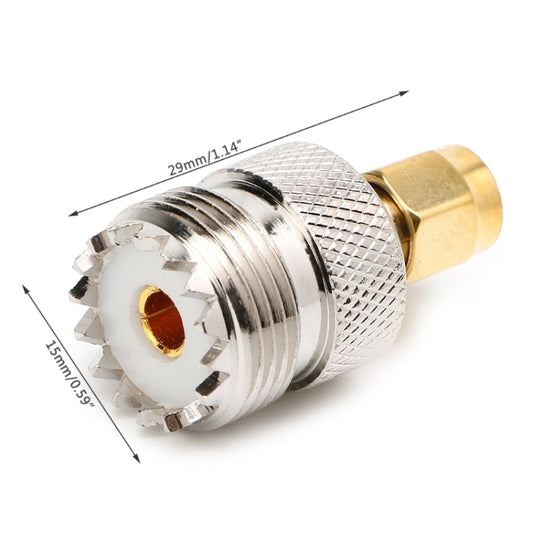 SMA Male To UHF Female RF Coaxial Connector Adapter by buy2fix