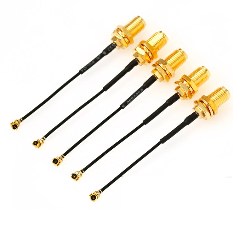 5 PCS / Set RG178 Ufl / IPX / IPEX to SMA Female Adapter Braid Cable, Length:20cm - Cable by buy2fix | Online Shopping UK | buy2fix
